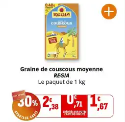 Coccinelle Supermarché REGIA Graine de couscous moyenne offre