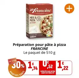 Coccinelle Supermarché FRANCINE Préparation pour pâte à pizza offre