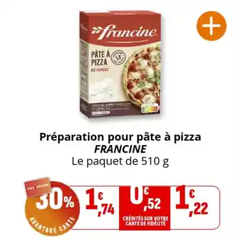 Coccinelle Supermarché FRANCINE Préparation pour pâte à pizza offre