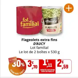 Coccinelle Supermarché D'AUCY Flageolets extra fins offre