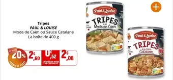 Coccinelle Supermarché PAUL & LOUISE Tripes offre