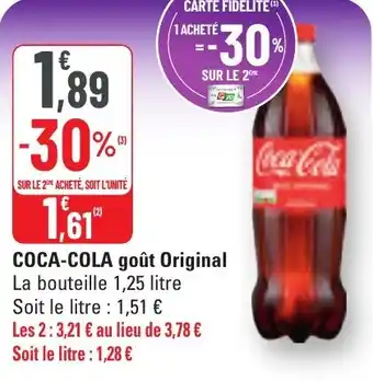 G20 Coca-cola goût original offre