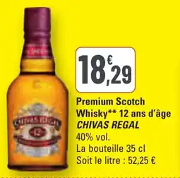 G20 Premium scotch whisky 12 ans d'âge chivas regal offre