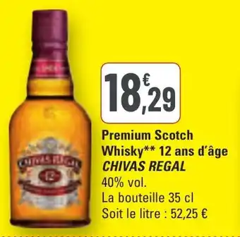 G20 Premium scotch whisky 12 ans d'âge chivas regal offre