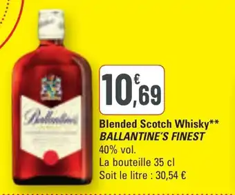 G20 Blended scotch whisky ballantine's finest offre