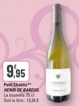 G20 Petit chablis henri de bareuil offre