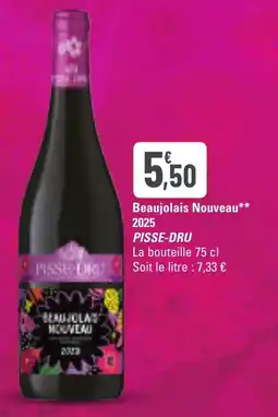G20 Beaujolais nouveau 2025 pisse-dru offre