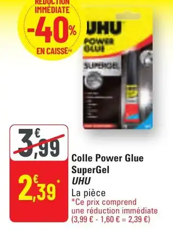 G20 Colle power glue supergel uhu offre