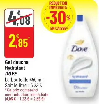 G20 Gel douche hydratant dove offre