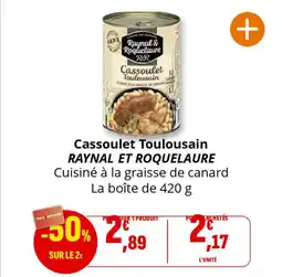 Coccinelle Supermarché RAYNAL ET ROQUELAURE Cassoulet Toulousain offre