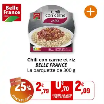 Coccinelle Supermarché BELLE FRANCE Chili con carne et riz offre