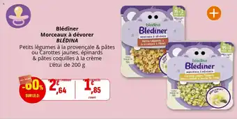 Coccinelle Supermarché BLÉDINA Blédîner Morceaux à dévorer offre