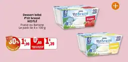 Coccinelle Supermarché NESTLÉ Dessert bébé P'tit brassé offre