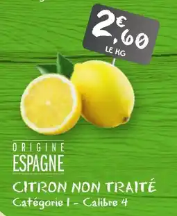 G20 Citron non traité offre