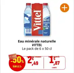 Coccinelle Supermarché VITTEL Eau minérale naturelle offre
