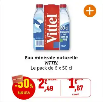 Coccinelle Supermarché VITTEL Eau minérale naturelle offre