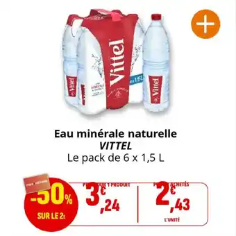 Coccinelle Supermarché VITTEL Eau minérale naturelle offre