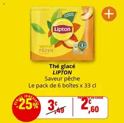 Coccinelle Supermarché LIPTON Thé glacé offre