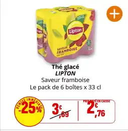 Coccinelle Supermarché LIPTON Thé glacé offre