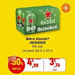 Coccinelle Supermarché HEINEKEN Bière blonde offre