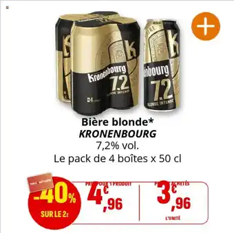 Coccinelle Supermarché KRONENBOURG Bière blonde offre