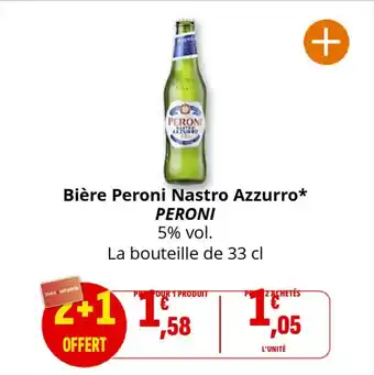 Coccinelle Supermarché PERONI Bière Peroni Nastro Azzurro offre