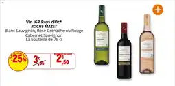 Coccinelle Supermarché ROCHE MAZET Vin IGP Pays d'Oc offre