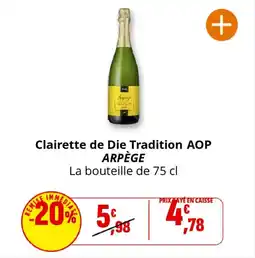 Coccinelle Supermarché ARPÈGE Clairette de Die Tradition AOP offre