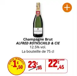 Coccinelle Supermarché ALFRED ROTHSCHILD & CIE Champagne Brut offre