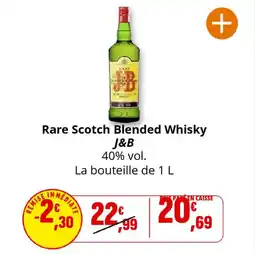 Coccinelle Supermarché J&B Rare Scotch Blended Whisky offre