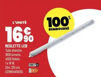 Bricorama Réglette led offre