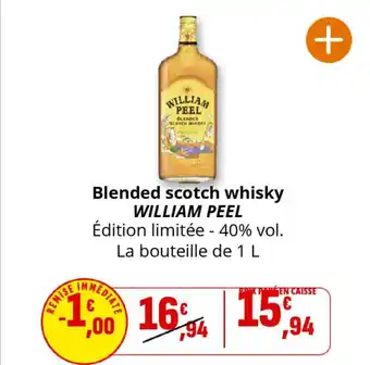 Coccinelle Supermarché WILLIAM PEEL Blended scotch whisky offre