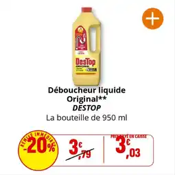 Coccinelle Supermarché DESTOP Déboucheur liquide Original offre