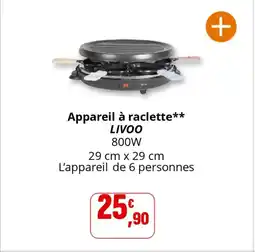 Coccinelle Supermarché LIVOO Appareil à raclette offre
