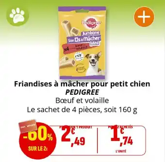 Coccinelle Supermarché PEDIGREE Friandises à mâcher pour petit chien offre