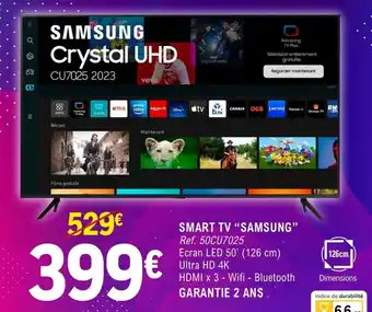 E.Leclerc Espace Culturel SAMSUNG Smart tv offre