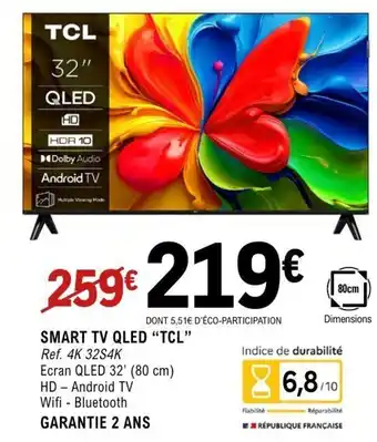 E.Leclerc Espace Culturel TCL Smart tv qled offre