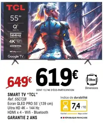 E.Leclerc Espace Culturel TLC Smart tv offre