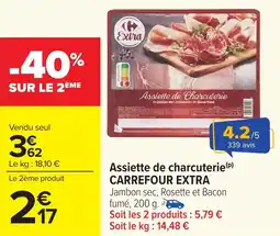 Carrefour Market Assiette de charcuterie carrefour extra offre
