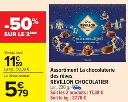 Carrefour Market Assortiment la chocolaterie des rêves revillon chocolatier offre