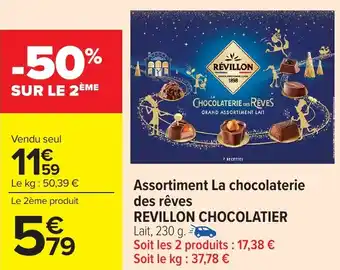 Carrefour Market Assortiment la chocolaterie des rêves revillon chocolatier offre
