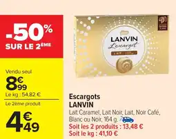Carrefour Market Escargots lanvin offre