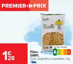 Carrefour Market Pâtes simpl offre