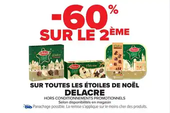 Carrefour Market Sur toutes les étoiles de noël delacre offre