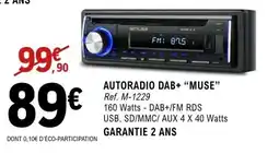 E.Leclerc Espace Culturel Autoradio dab+ "muse" offre