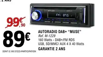 E.Leclerc Espace Culturel Autoradio dab+ "muse" offre
