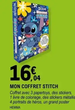 E.Leclerc Espace Culturel Mon coffret stitch offre