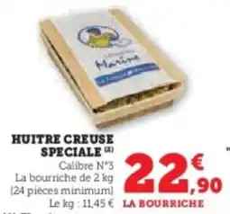 Hyper U Huitre creuse speciale offre
