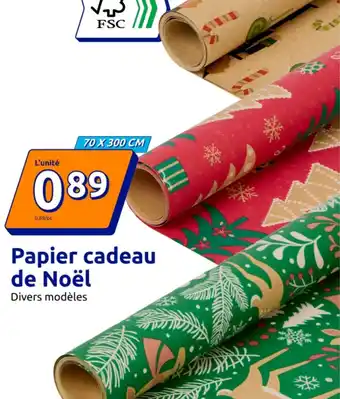 Action Papier cadeau de Noël offre