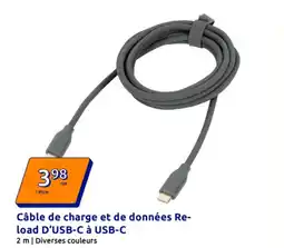 Action Câble de charge et de données Re- load D'USB-C à USB-C offre